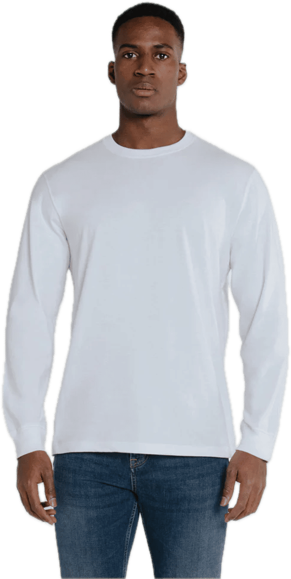 Am image of a Custom Redwood Classics Mountain Tee in White!