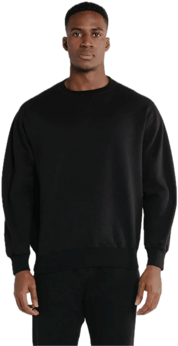 Am image of a Custom Redwood Classics Northerner Crewneck in Black!