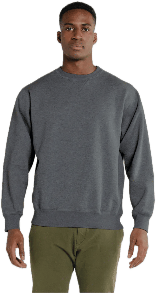 Am image of a Custom Redwood Classics Northerner Crewneck in Charcoal Mix!