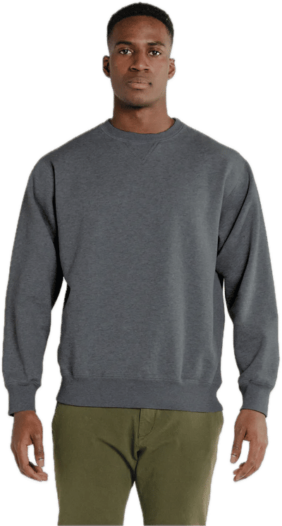 Am image of a Custom Redwood Classics Northerner Crewneck in Charcoal Mix!