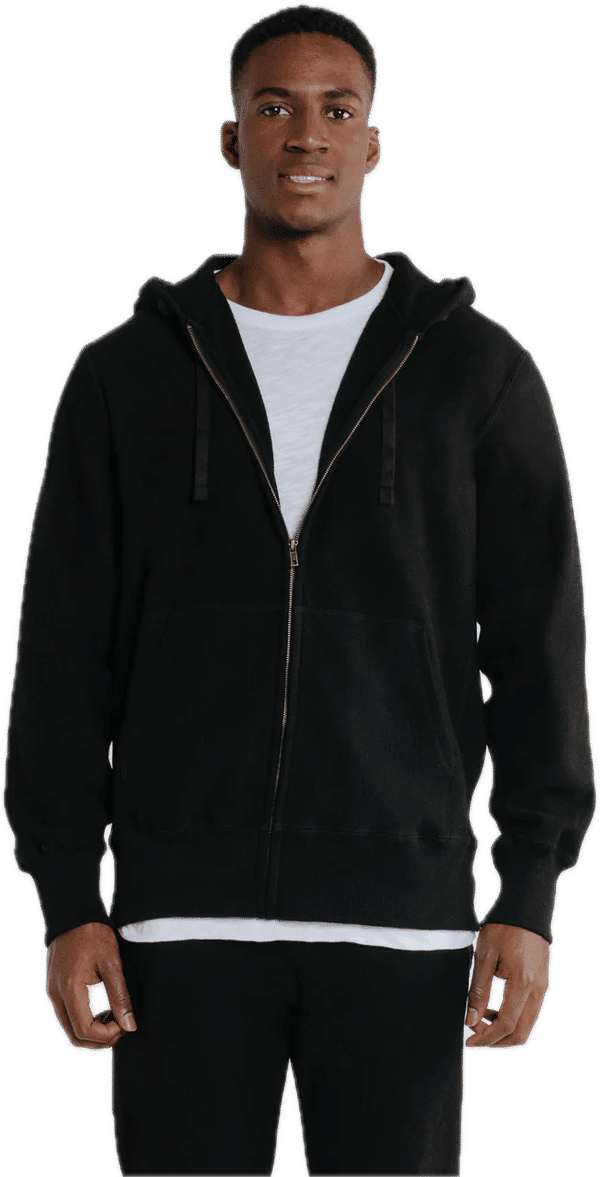 Am image of a Custom Redwood Classics Peregrine Full Zip Hoody in Black!