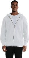 Am image of a Custom Redwood Classics Peregrine Full Zip Hoody in White!