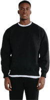 Am image of a Custom Redwood Classics Polar Crewneck in Black!