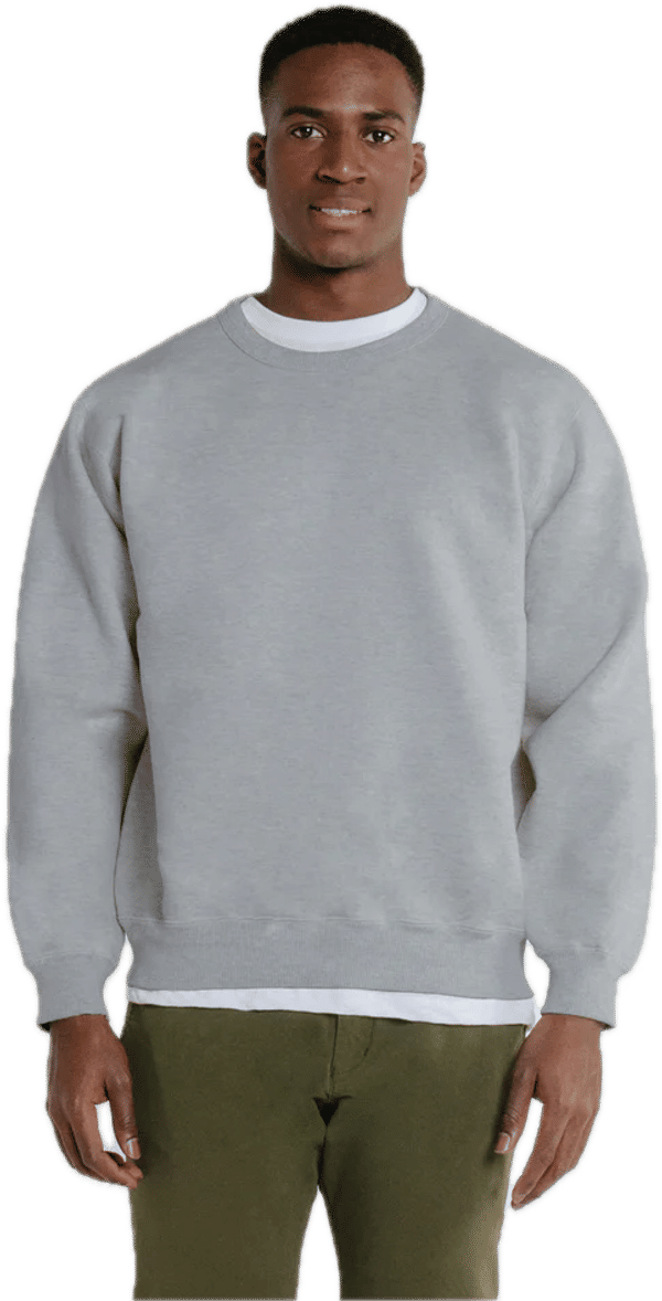 Am image of a Custom Redwood Classics Polar Crewneck in Grey Mix!
