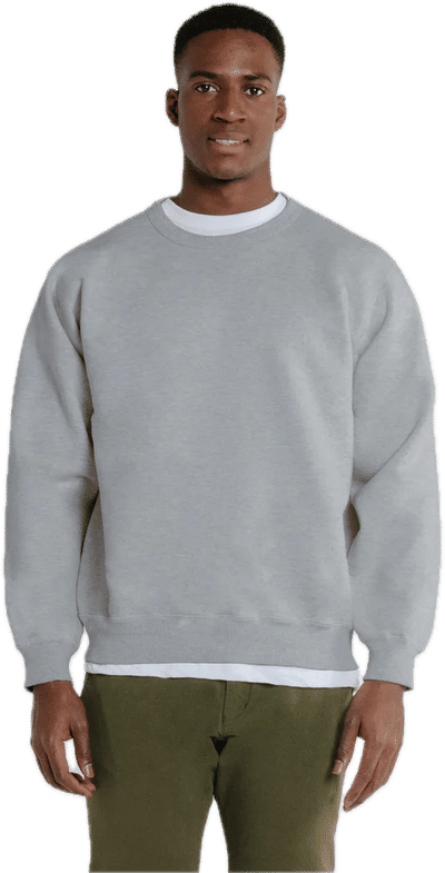 Am image of a Custom Redwood Classics Polar Crewneck in Grey Mix!