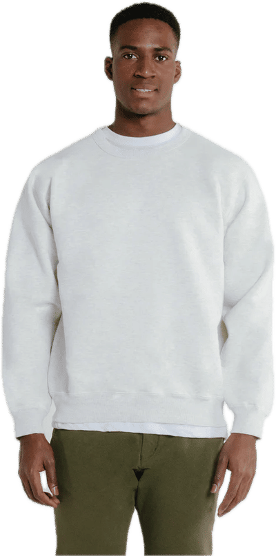 Am image of a Custom Redwood Classics Polar Crewneck in Silver Mix!