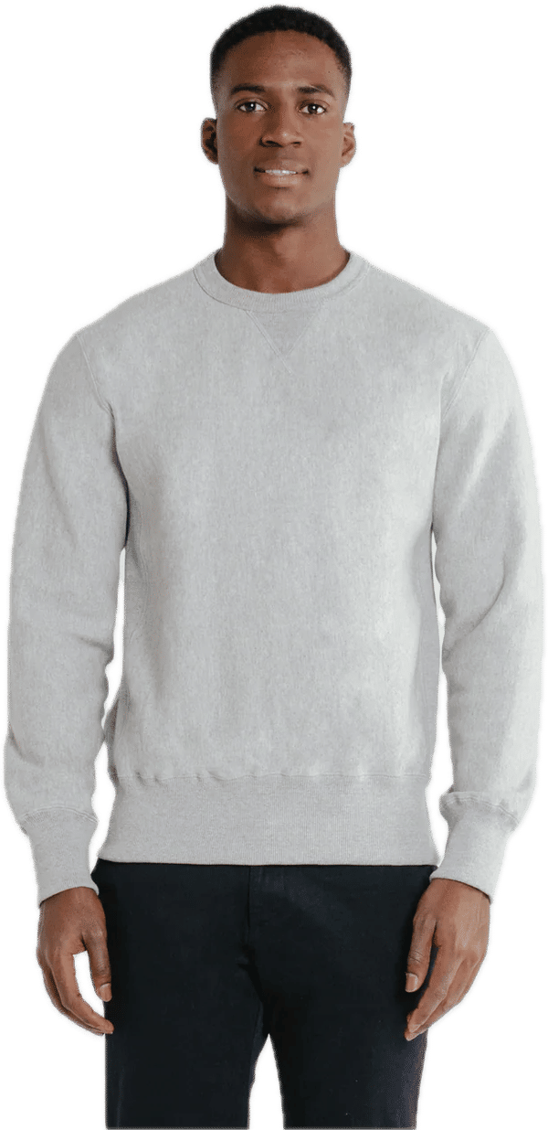 Am image of a Custom Redwood Classics Sculpin Crewneck in Grey Mix!