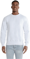 Am image of a Custom Redwood Classics Sculpin Crewneck in White!