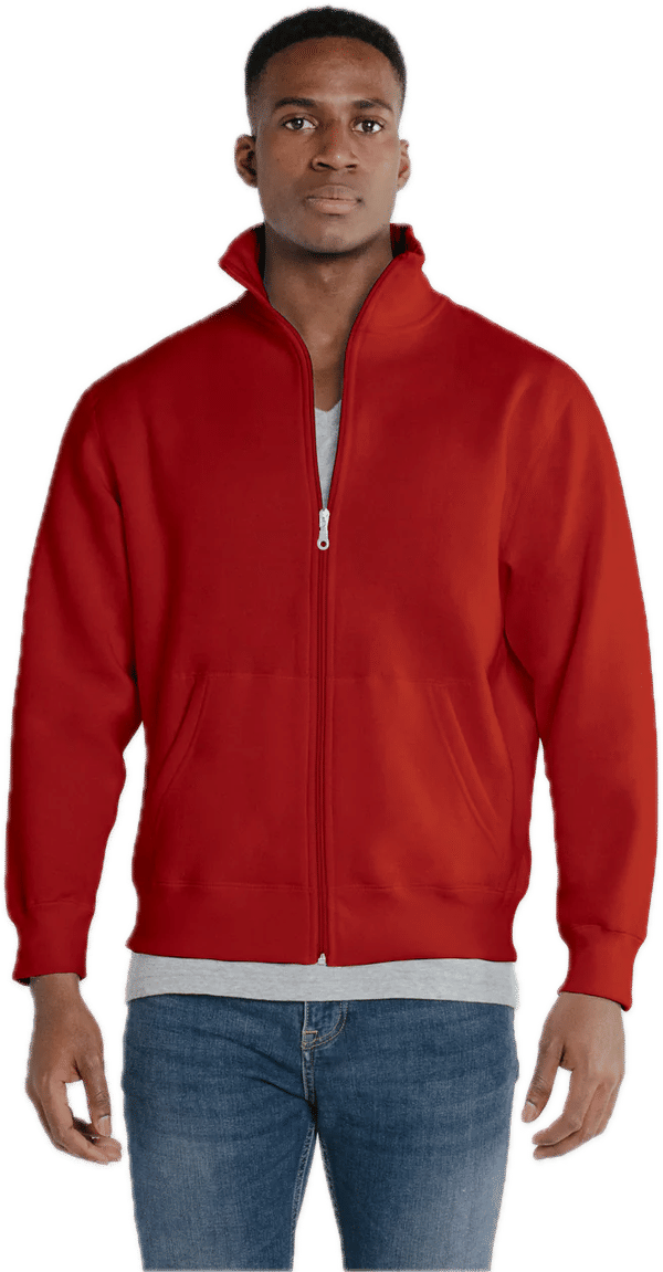 Am image of a Custom Redwood Classics St. Lawrence Jacket in Harvest Red!