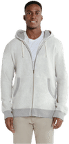 Am image of a Custom Redwood Classics Stutfield Hoody in Eggshell Mix w/ Grey mix ribbing!