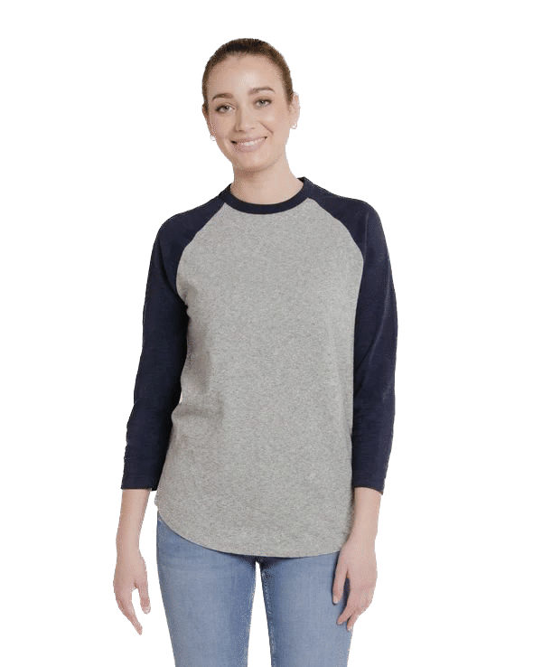 Redwood Classics Townball Tee in Antique Grey/ Midnight Navy