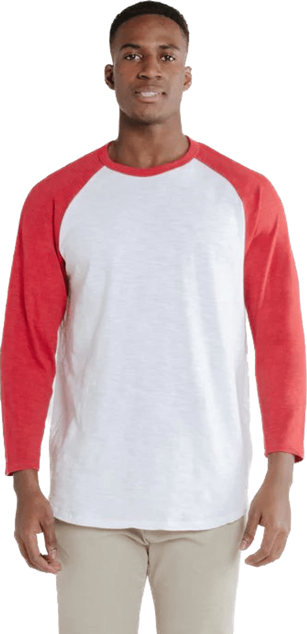Am image of a Custom Redwood Classics Townball Tee in White/Red!