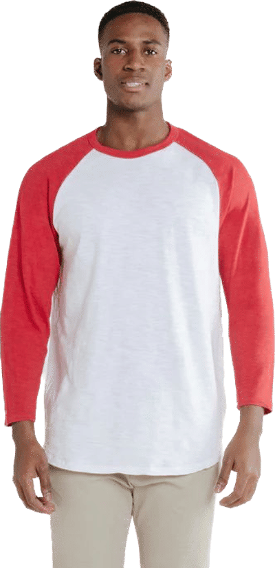 Am image of a Custom Redwood Classics Townball Tee in White/Red!