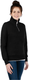 Am image of a Custom Redwood Classics Tremblant Zip Mock in Black!