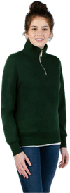 Am image of a Custom Redwood Classics Tremblant Zip Mock in Park Green!