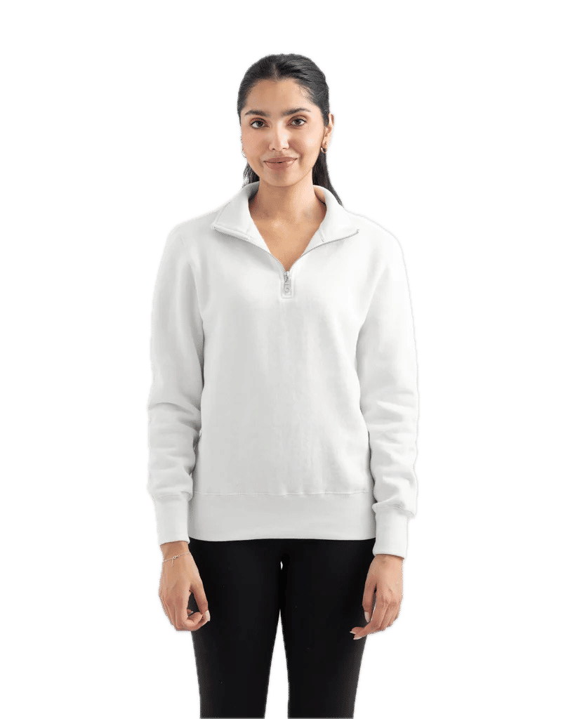 Redwood Classics Tremblant Zip Mock in White