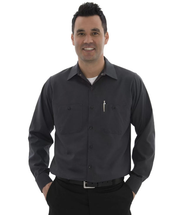 Red Kap Industrial Long Sleeve Work Shirt