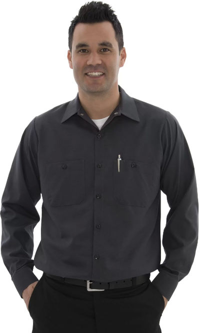 An image of a Custom Red Kap Industrial Long Sleeve Work Shirt!