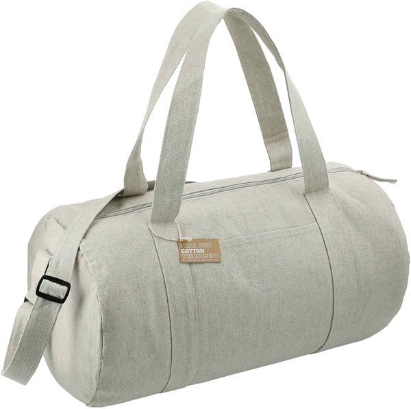 An image of a Custom Repose 10oz Recycled Cotton Barrel Duffel!