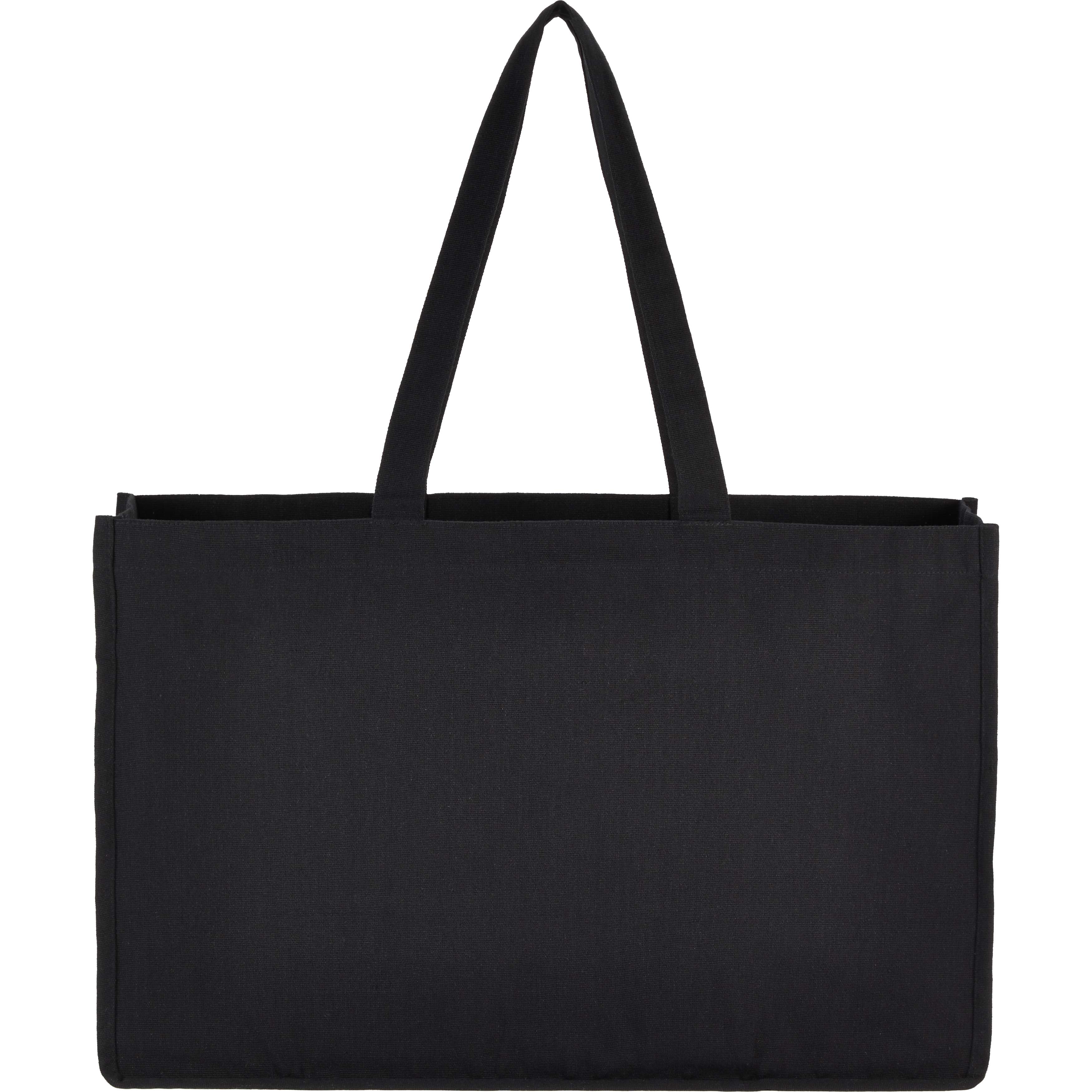 Repose 10oz Recycled Cotton Shoulder Tote in Black