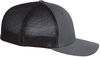 An image of a Custom Richardson Fitted Trucker with R Flex in Charcoal/Black!