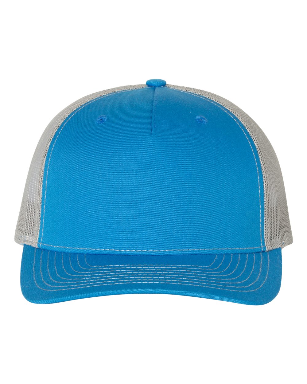 Richardson Five Panel Trucker in Cobalt Blue/Grey