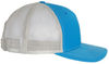 An image of a Custom Richardson Five Panel Trucker in Cobalt Blue/Grey!