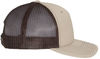 An image of a Custom Richardson Five Panel Trucker in Khaki/Coffee!