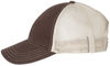 An image of a Custom Richardson Garment Washed Trucker Cap in Brown/Khaki!