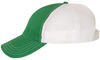 An image of a Custom Richardson Garment Washed Trucker Cap in Kelly/White!