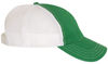 An image of a Custom Richardson Garment Washed Trucker Cap in Kelly/White!