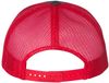 Am image of a Custom Richardson Low Pro Trucker Cap in Charcoal/Red!