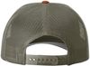 Am image of a Custom Richardson Low Pro Trucker Cap in Cream/Loden Green/Dark Orange!
