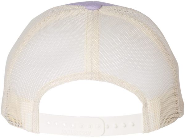 Am image of a Custom Richardson Low Pro Trucker Cap in Lilac/ Birch!