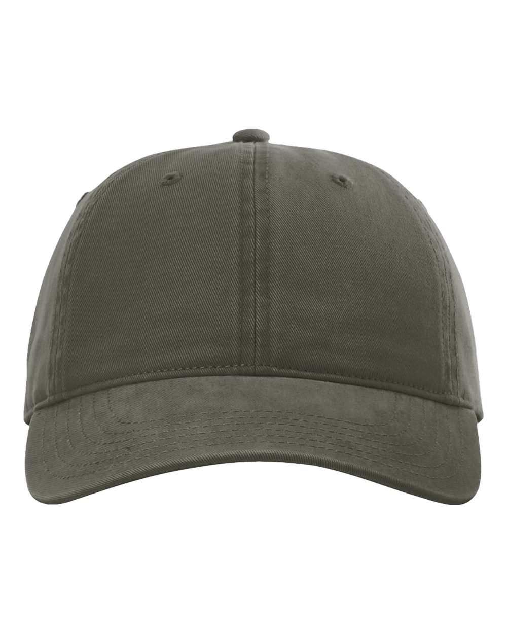 Richardson Peach Twill Dad Hat in Army Green