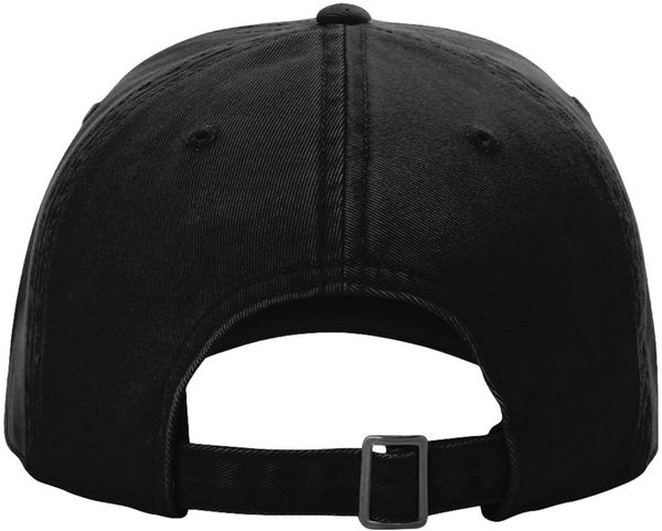 An image of a Custom Richardson Peach Twill Dad Hat in Black!