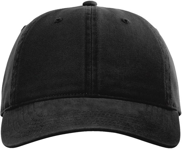 An image of a Custom Richardson Peach Twill Dad Hat in Black!