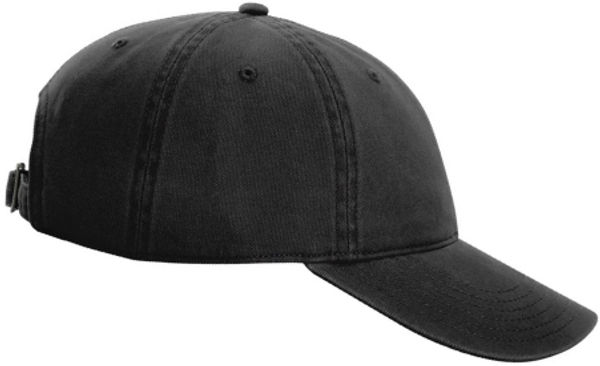 An image of a Custom Richardson Peach Twill Dad Hat in Black!
