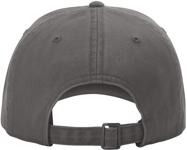 An image of a Custom Richardson Peach Twill Dad Hat in Charcoal!