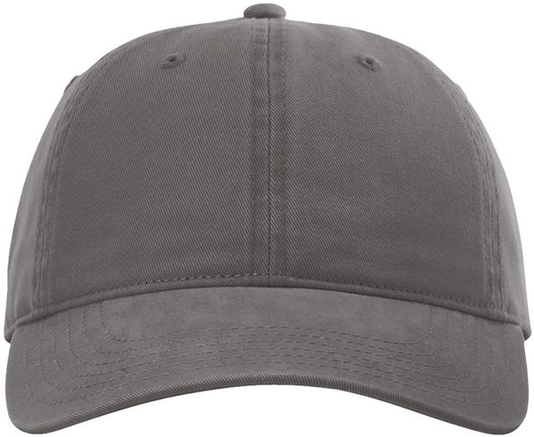 An image of a Custom Richardson Peach Twill Dad Hat in Charcoal!