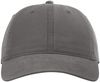 An image of a Custom Richardson Peach Twill Dad Hat in Charcoal!