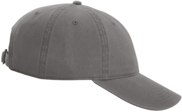 An image of a Custom Richardson Peach Twill Dad Hat in Charcoal!