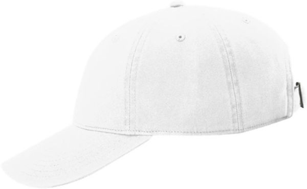 An image of a Custom Richardson Peach Twill Dad Hat in White!