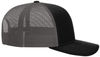 An image of a Custom Richardson Snapback Trucker Cap in Black/Charcoal!