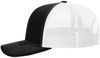An image of a Custom Richardson Snapback Trucker Cap in Black/White!