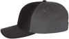An image of a Custom Richardson Twill Back Trucker Cap in Black/Charcoal!
