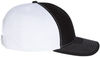 An image of a Custom Richardson Twill Back Trucker Cap in Black/White!
