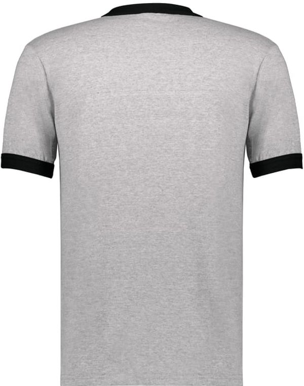 An image of a Custom Augusta Sportswear Ringer T Shirt in Athletic Heather/Black!