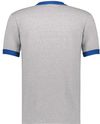 An image of a Custom Augusta Sportswear Ringer T Shirt in Athletic Heather/Royal!