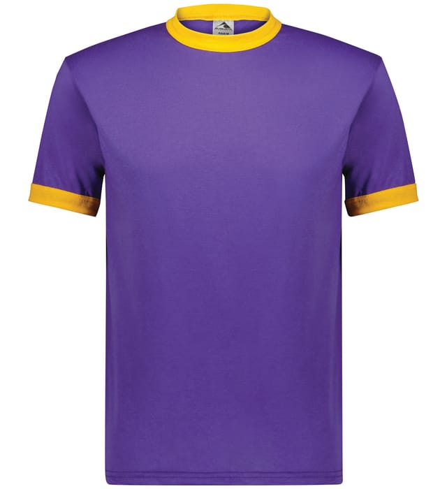 Augusta Sportswear Ringer T Shirt in Purple/Gold
